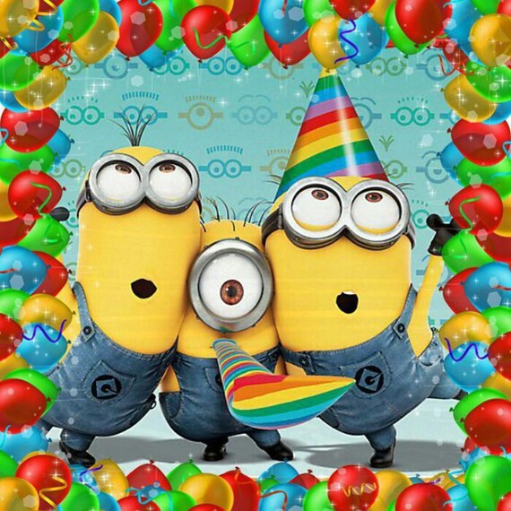 MINION joyeux anniversaire Minion Movie téléchargement Etsy