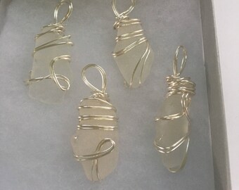 Beach glass Christmas ornaments, sea glass Christmas Ornaments, Christmas Icicles, icicles, ornaments, ornament sset, keepsake ornament
