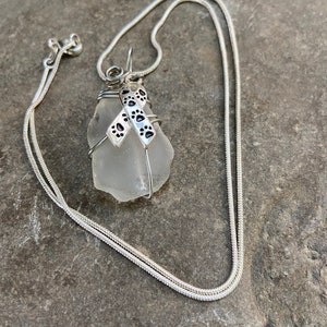 Pet memorial necklace, pet Commemorative jewelry, dog walker gift, groomer gift, pet sitter gift