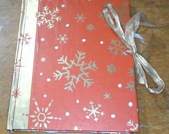 Red and Gold Christmas Journal