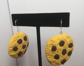Chocolate Chip Cookie Earrings