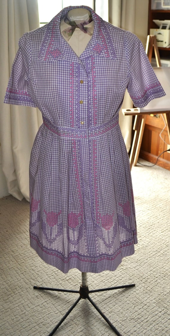 Lovely Purple 1930's 40's Handmade Depression Era 