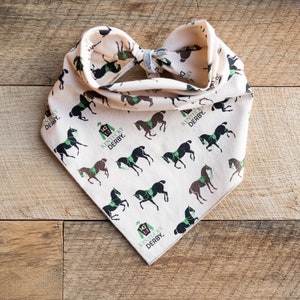 Kentucky Derby Dog Bandana, Tie One Dog Bandana