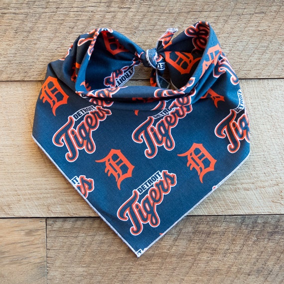 Detroit Tigers Dog Bandana, Tigers Baseball, Tie On Dog Bandana