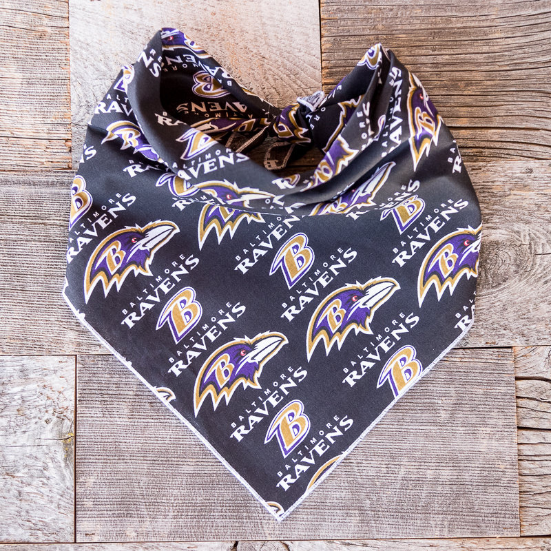Baltimore Ravens Football Dog Bandana