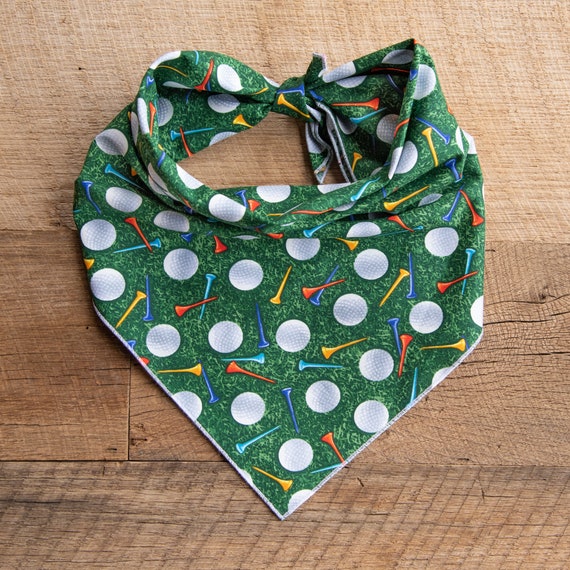 Dog Bandana Golf Dog Bandana Golf Golf Balls Golf Tees | Etsy