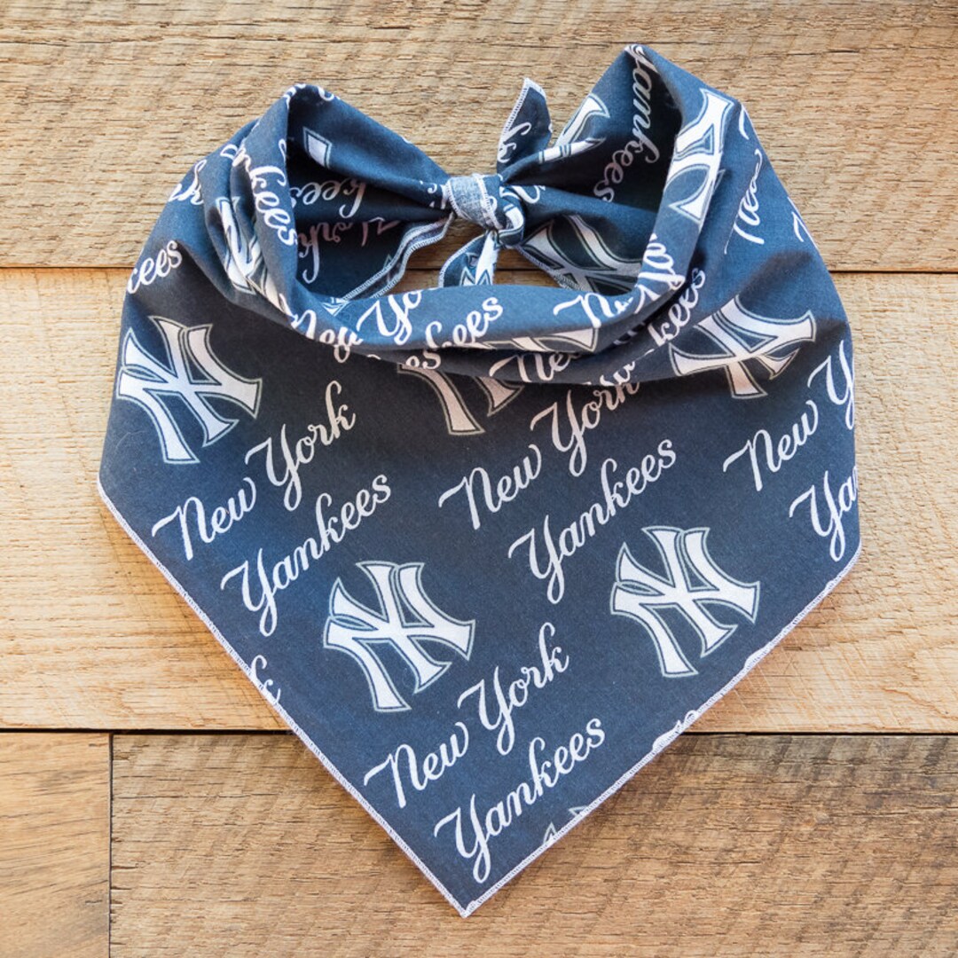New York Yankees Dog Bandana, Yankees Baseball, Tie on Dog Bandana Etsy