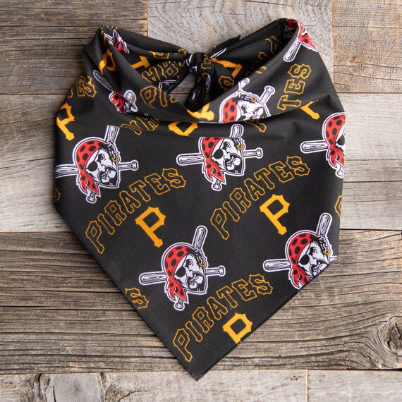 Pittsburgh Pirates Dog Bandana, Pirates Baseball, Tie On Dog Bandana