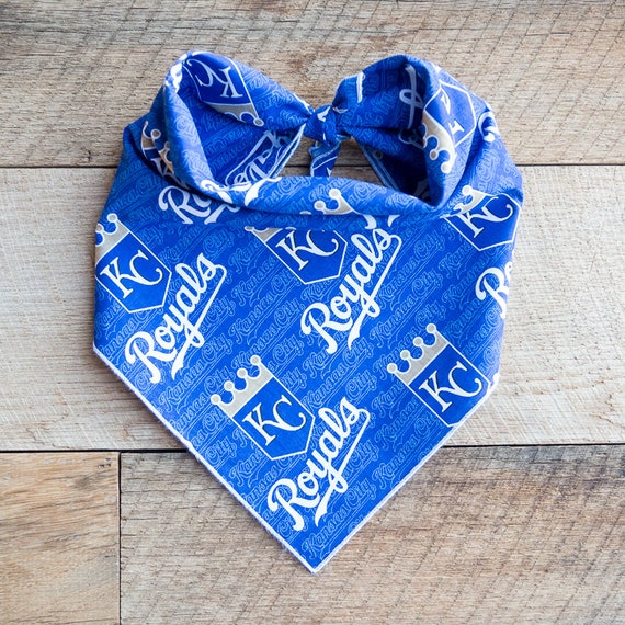 Kansas City Royals Dog Bandana, KC Royals, Tie On Dog Bandana