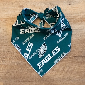 Eagles Dog Bandana, Eagles Football Tie On Dog Bandana