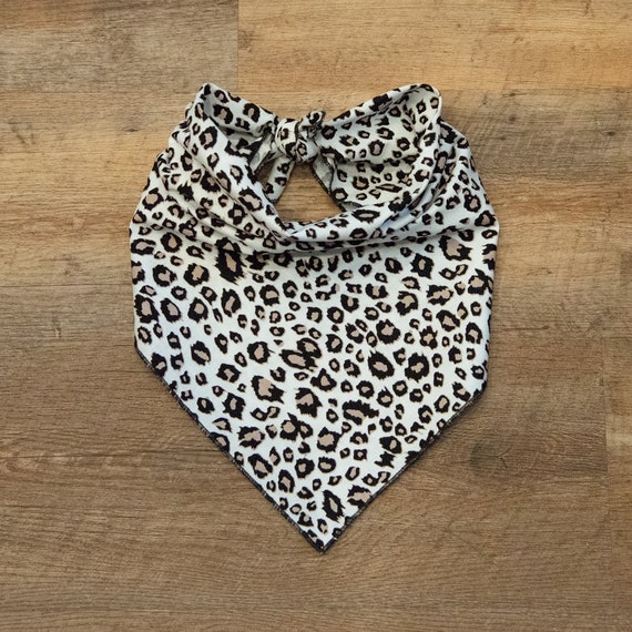 Leopard Dog Bandana, Leopard Spots, On Safari, Tie On Dog Bandana