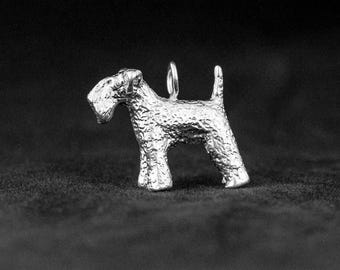 Sterling Silver Kerry Blue Terrier Charm