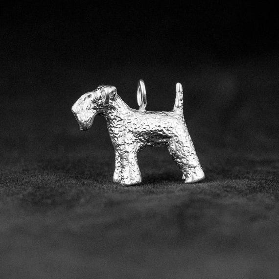 Sterling Silver Kerry Blue Terrier Charm