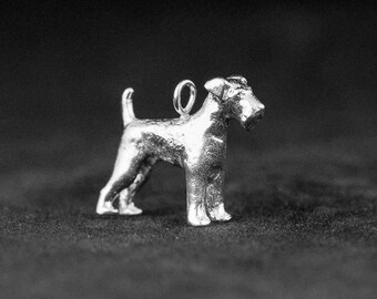 Wheaten Terrier Charm, Sterling Silver Soft Coated Wheaten Terrier Charm