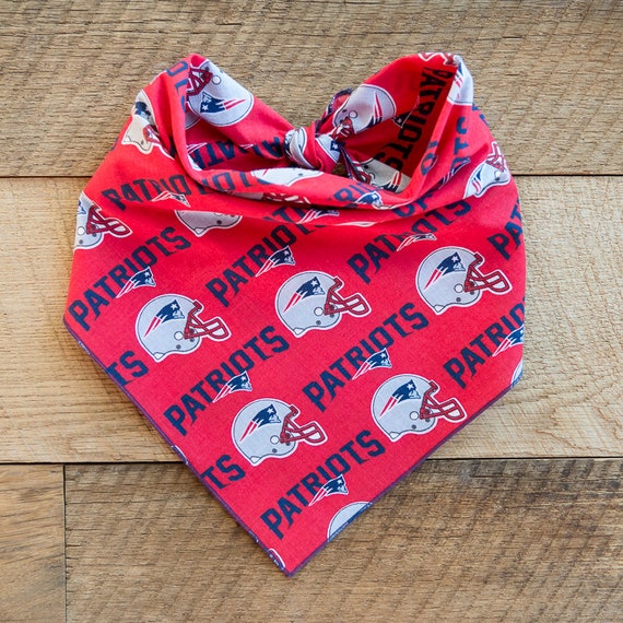 Patriots Dog Bandana, Patriots Football, Tie On Dog Bandana