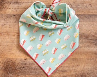 Camping Tie on Dog Bandana