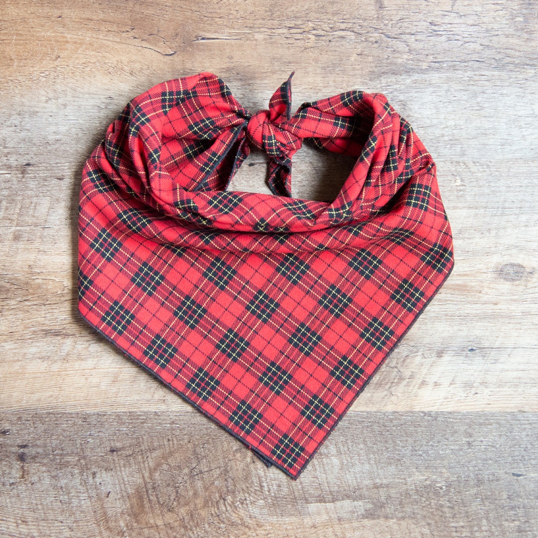 red plaid bandana