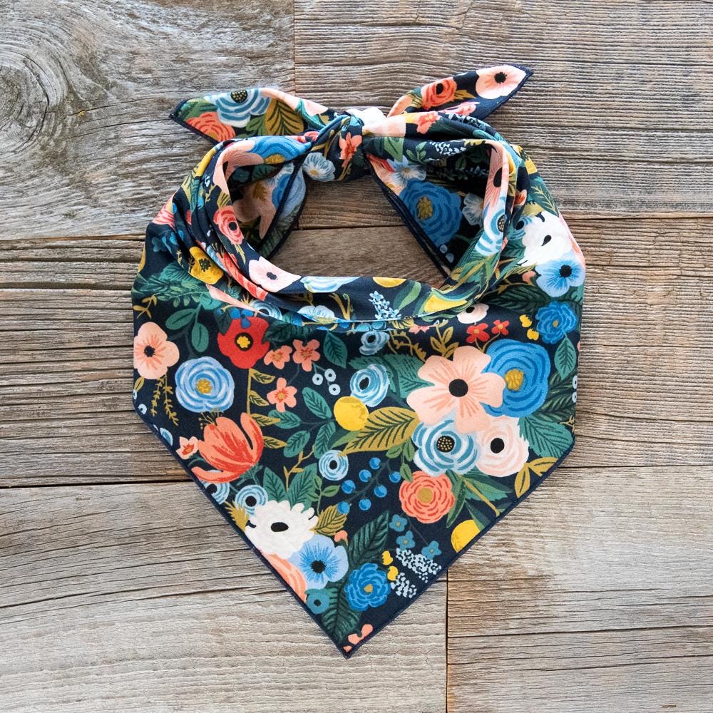 Wildwood Garden Party Tie On Dog Bandana