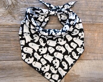 Ghosts on Black Dog Bandana