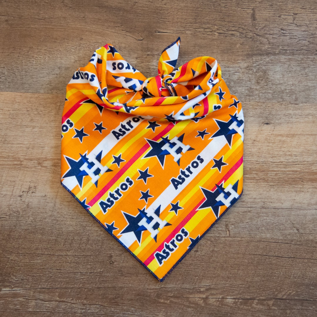 Houston Astros Retro Dog Bandana Astros Baseball Tie on Dog Etsy