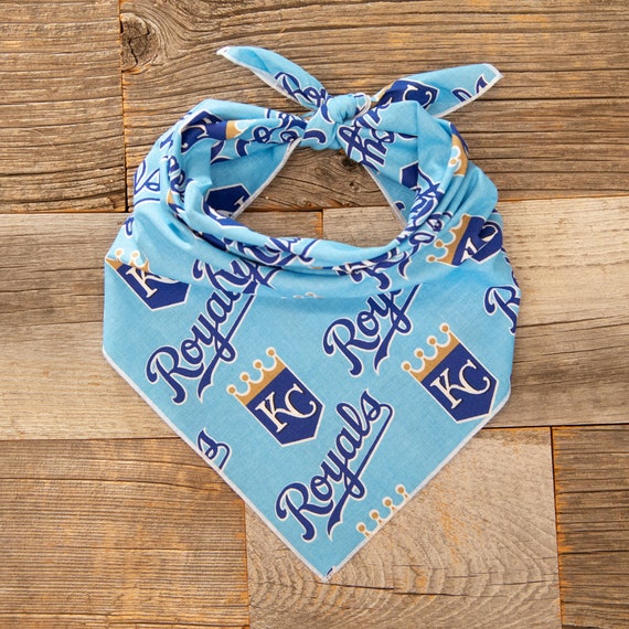 Kansas City Royals Dog Bandana, Royals Baseball, Tie On Dog Bandana