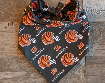 Cincinnati Bengals Football Dog Bandana