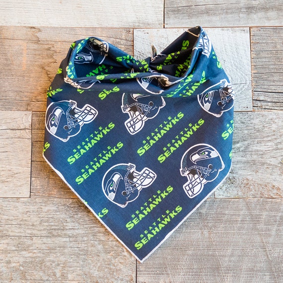 Seahawks Dog Bandana, Seattle Seahawks, Tie On Dog Bandana