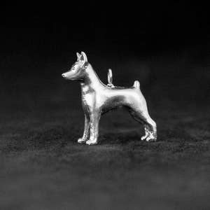 Miniature Pinscher Sterling Silver Charm