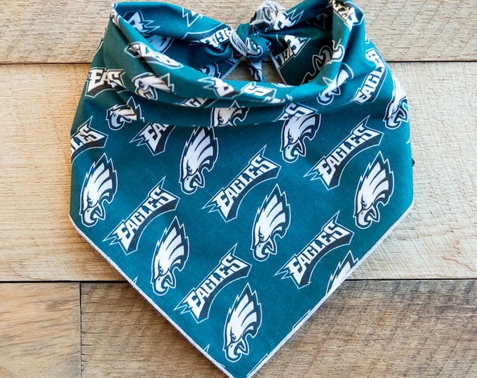 Philadelphia Eagles Bandana, Eagles Football, Tie on Dog Bandana Etsy
