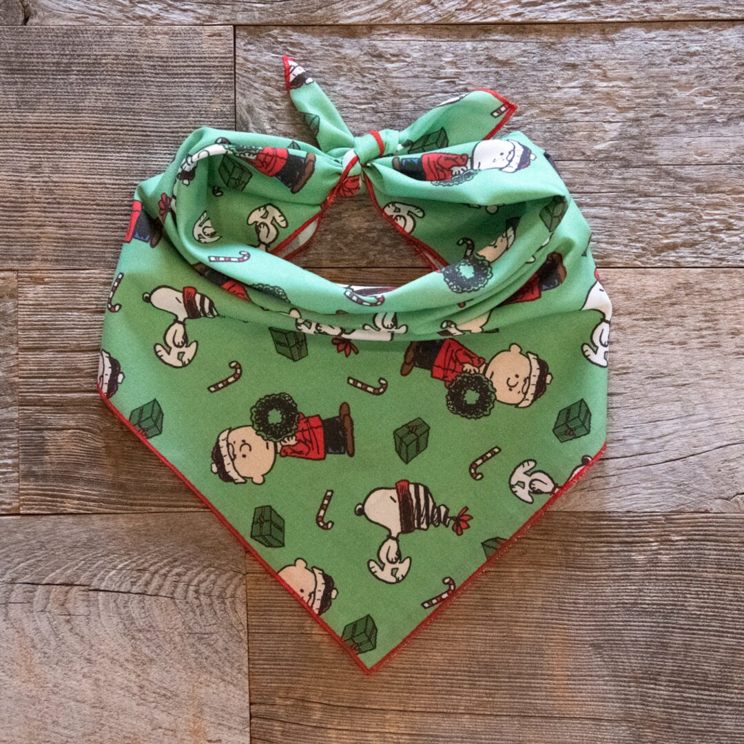 Christmas & Presents on Green Dog Bandana White Dog Bandana Etsy