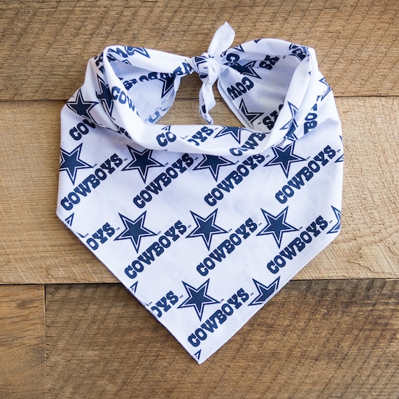 Dallas Cowboys Dog Bandana, Cowboys Football, Tie On Dog Bandana