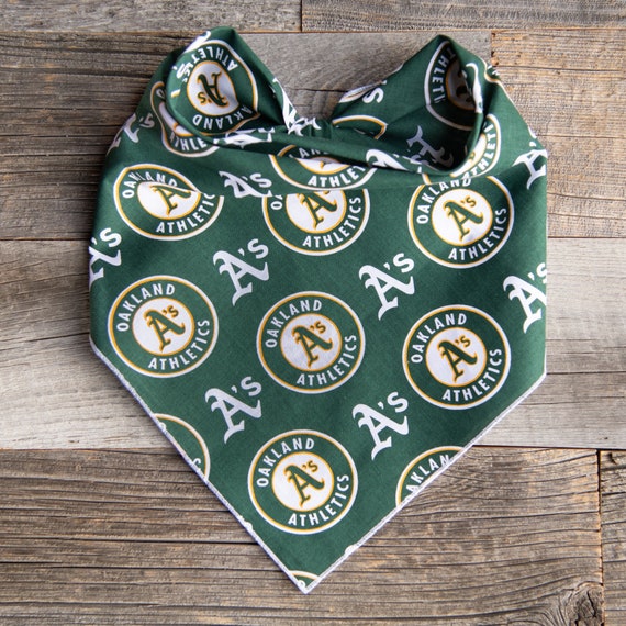 Oakland A's Dog Bandana, Oakland Athletics, A's Bandana, Oakland Baseball, Tie On Dog Bandana