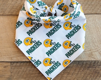 Green Bay Packers Football Dog Bandana