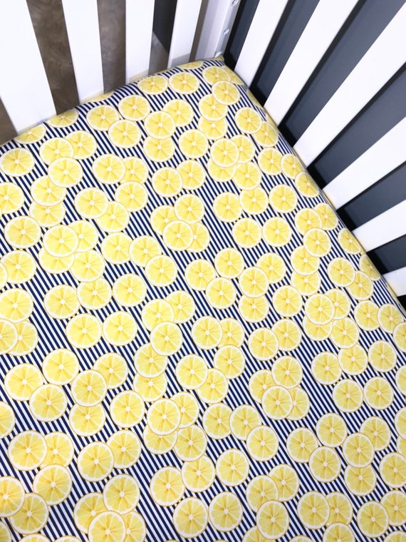 lemon crib sheet