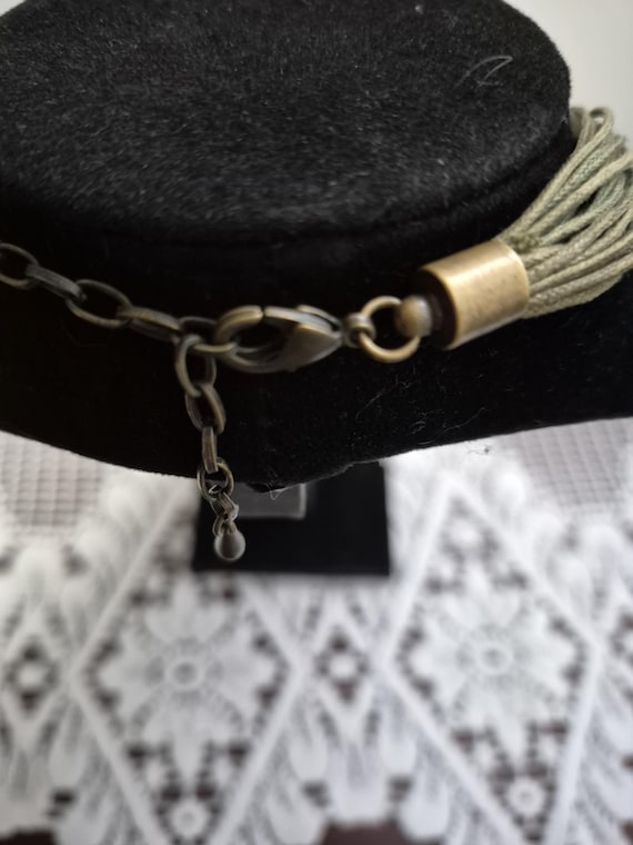 Statement necklace, Stylized fish pendent, multi … - image 4