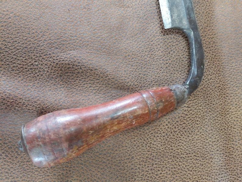 2 handle draw knife shaping knife.Original handleswooden Etsy
