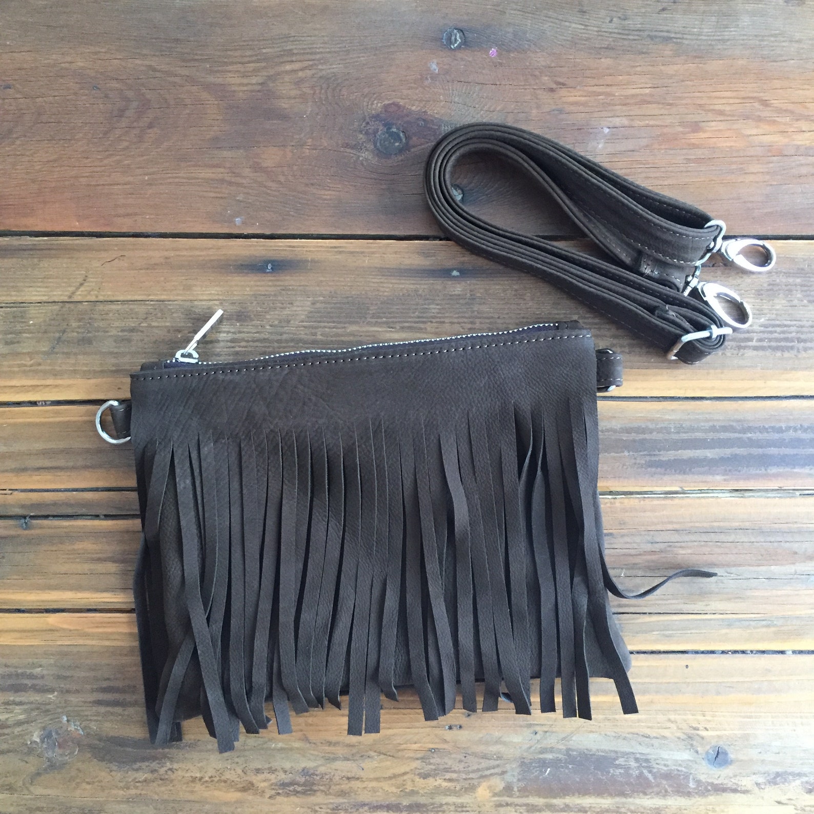 Leather Fanny pack hip bag fringe fanny pack fringe hip Etsy