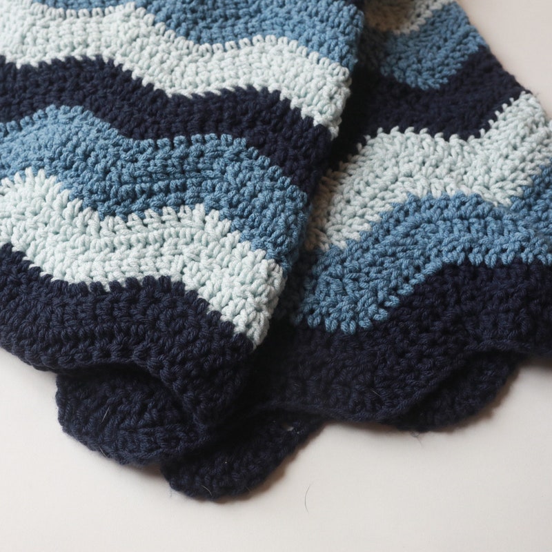 Blue Crochet Blanket