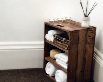 Rustic, Wooden Bathroom / Bedroom Storage Cabinet