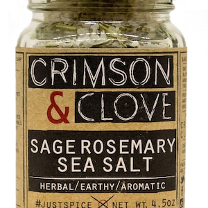 Sage Rosemary Sea Salt by Crimson and Clove (4.5 oz.)