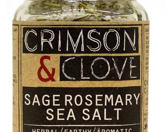 Sage Rosemary Sea Salt by Crimson and Clove (4.5 oz.)