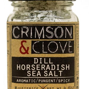 Dill Horseradish Sea Salt by Crimson and Clove (4.6 oz.)