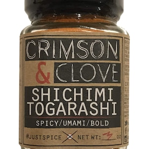 Shichimi Togarashi Japanese Seven Spice by Crimson and Clove (3 oz. glass spice jar)