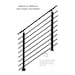 Modern Horizontal Adjustable Railing Banister System, for Staircases ...