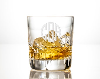 Personalized Whiskey Glass Sets - Custom Engraved 11oz Bourbon Whiskey Rocks Glasses, Perfect Wedding, Groomsmen or Christmas Gifts