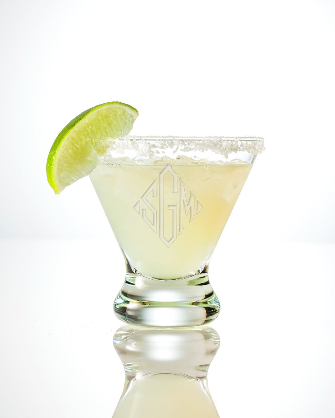 Engraved Margarita Glass Sets, 7oz Personalized Etched Margarita