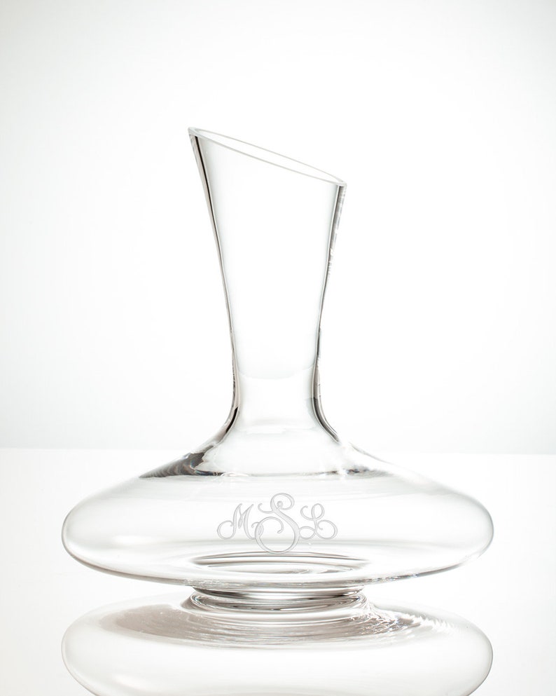 Personalized Crystal Wine Decanter 43oz Custom Crystal Wine Etsy