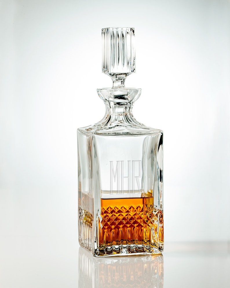 Whiskey Decanter 30z Crystal Decanter With Tags | Personalized