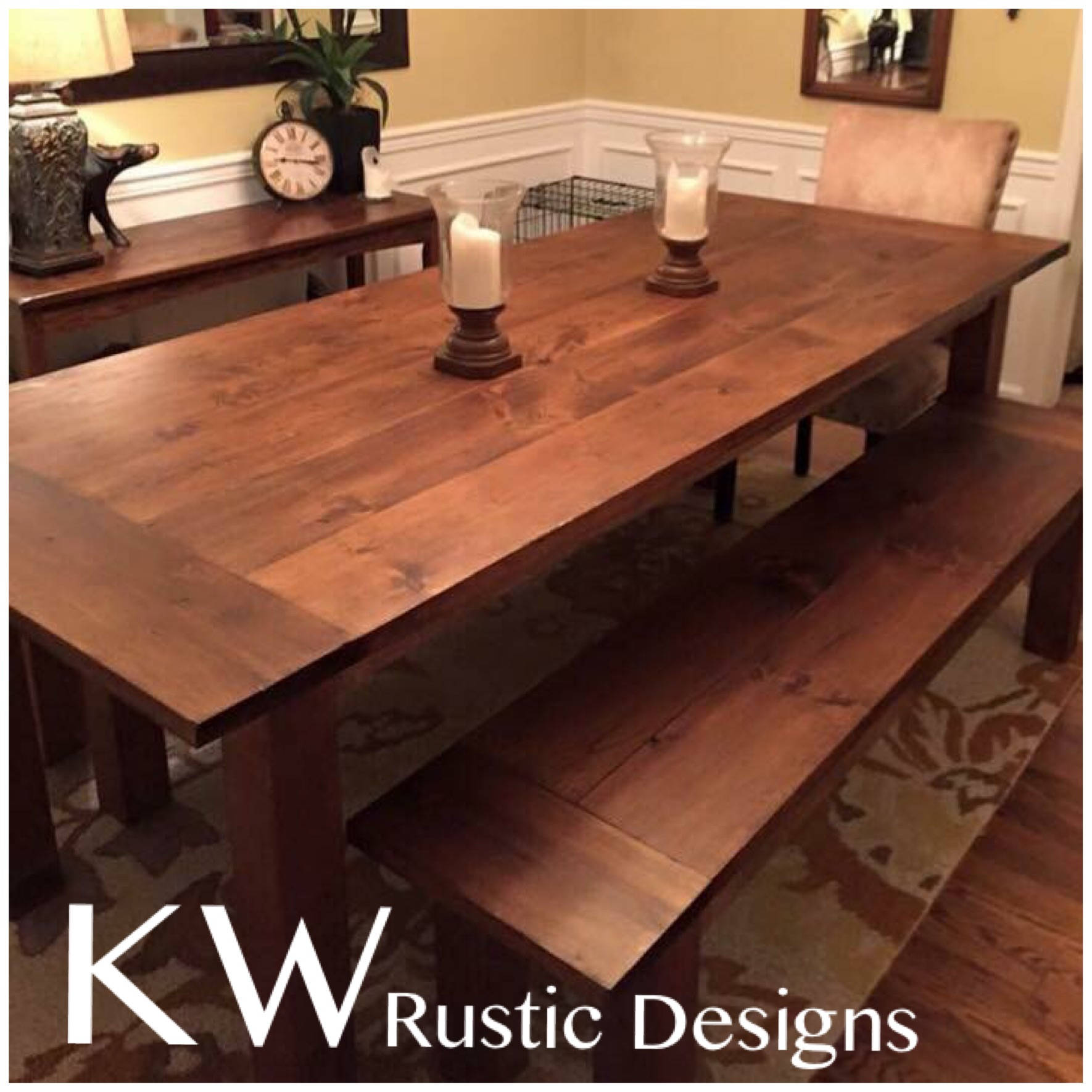 Classic Farmhouse Table Up to 9 length Etsy