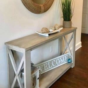 Weathered X Base Entry Table